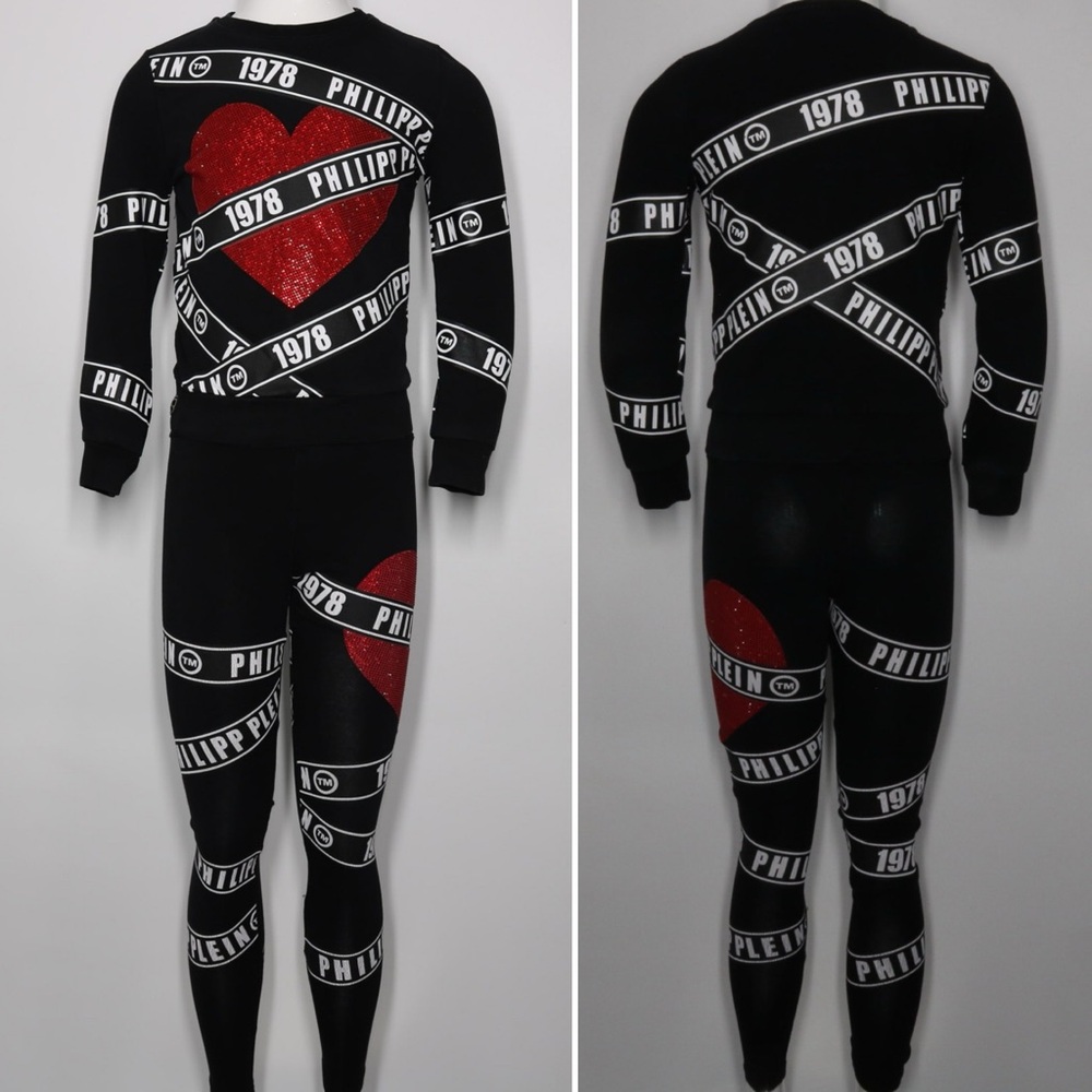 Phillip Plein Junior sports hearts matching set